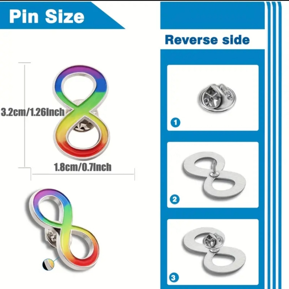 Autism Infinity Pin - Picture 3 of 3